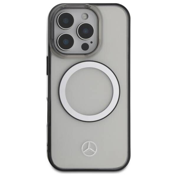 Original Case IPHONE 16 PRO Mercedes Hardcase Printed Logo MagSafe (MEHMP16L23HUOKC) transparent 3666339326067
