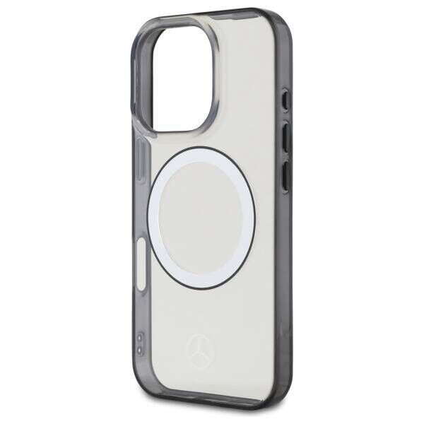 Original Case IPHONE 16 PRO Mercedes Hardcase Printed Logo MagSafe (MEHMP16L23HUOKC) transparent 3666339326067
