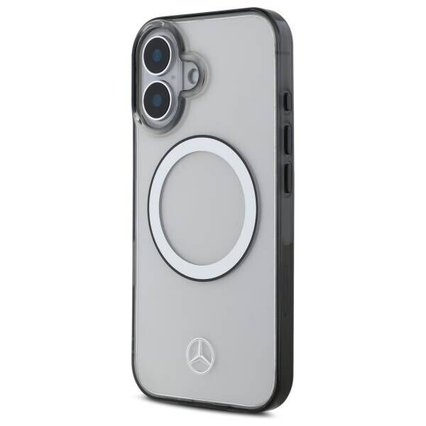Original Case IPHONE 16 Mercedes Hardcase Printed Logo MagSafe (MEHMP16S23HUOKC) transparent 3666339326043