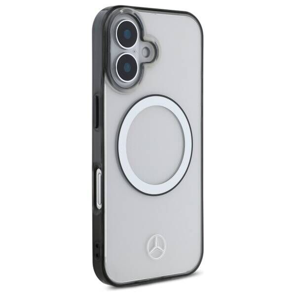 Original Case IPHONE 16 Mercedes Hardcase Printed Logo MagSafe (MEHMP16S23HUOKC) transparent 3666339326043