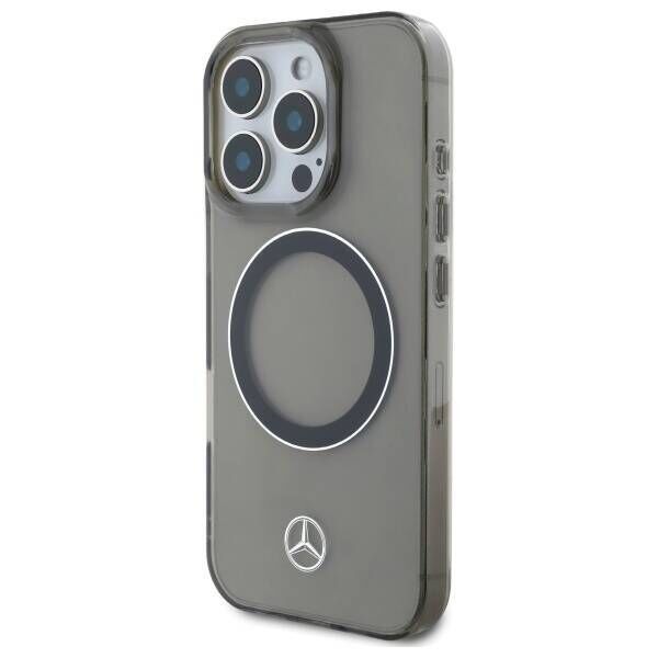 Original Case IPHONE 16 PRO MAX Mercedes Hardcase Silver Ring MagSafe (MEHMP16X23HUOSK) black 3666339325954