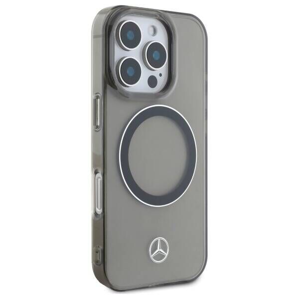 Original Case IPHONE 16 PRO MAX Mercedes Hardcase Silver Ring MagSafe (MEHMP16X23HUOSK) black 3666339325954