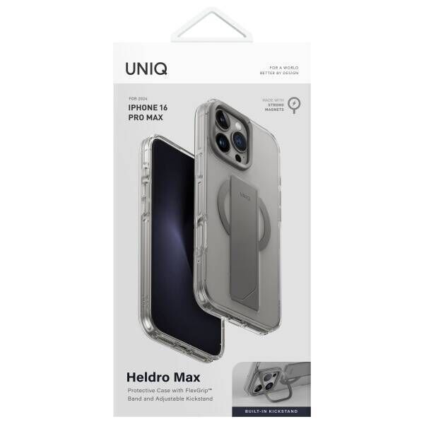 Case IPHONE 16 PRO MAX UNIQ Heldro Max Magclick Charging Clear Lucent transparent 8886463689974