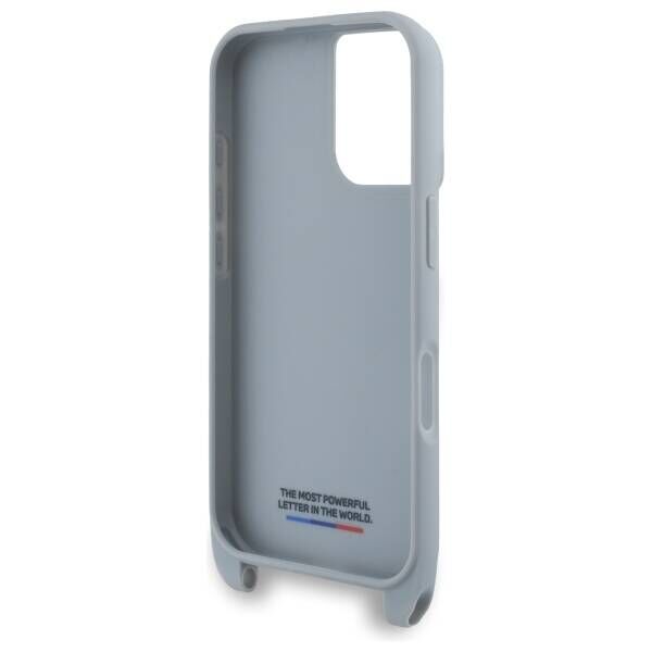 Original Case IPHONE 16 BMW Hardcase M Edition Carbon Stripe & Strap (BMHCP16S23PSCCG) gray 3666339324322