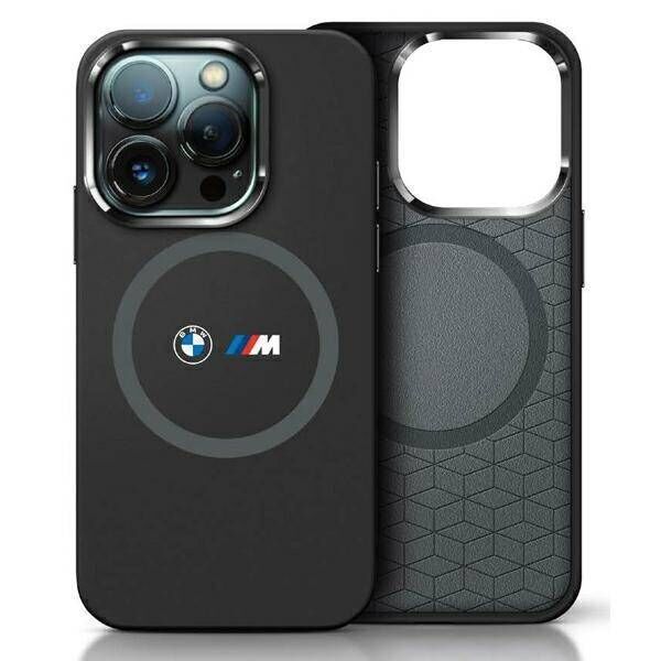 Original Case IPHONE 16 BMW Hardcase M Silicone Printed Ring MagSafe (BMHMP16S23SROK) black 3666339325169