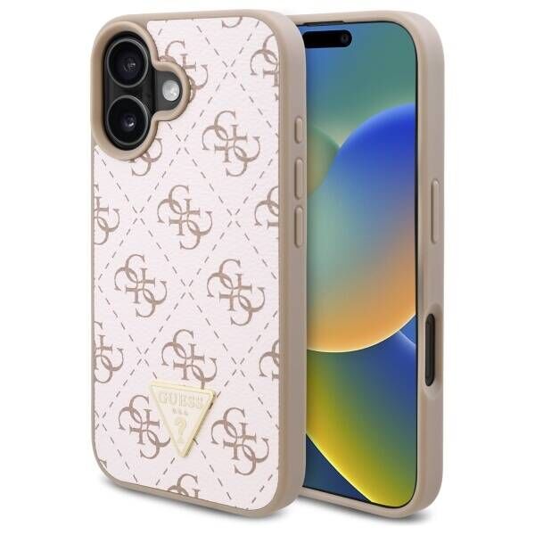Original Case IPHONE 16 PLUS Guess Hardcase New 4G Triangle (GUHCP16MPG4GPH) white 3666339340230