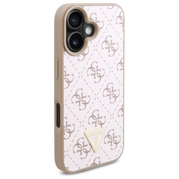 Original Case IPHONE 16 PLUS Guess Hardcase New 4G Triangle (GUHCP16MPG4GPH) white 3666339340230