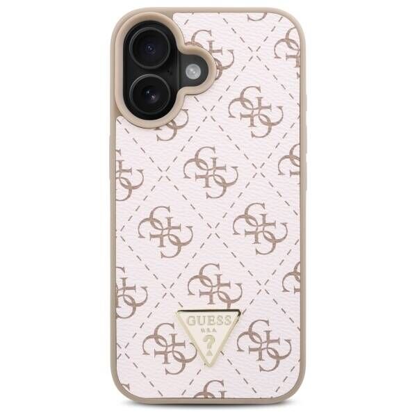 Original Case IPHONE 16 PLUS Guess Hardcase New 4G Triangle (GUHCP16MPG4GPH) white 3666339340230
