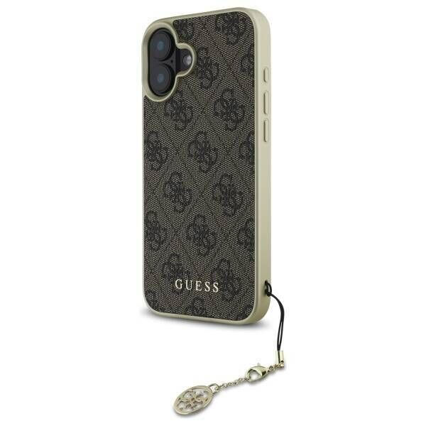 Original Case IPHONE 16 Guess Hardcase 4G Charms Collection (GUHCP16SGF4GBR) brown 3666339345921