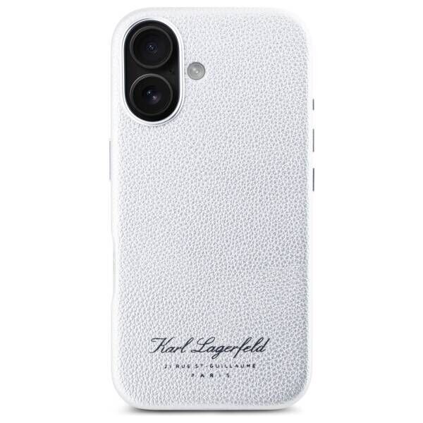 Original Case IPHONE 16 Karl Lagerfeld Hardcase Hotel RSG (KLHCP16SPGWCMKHG) gray 3666339319489
