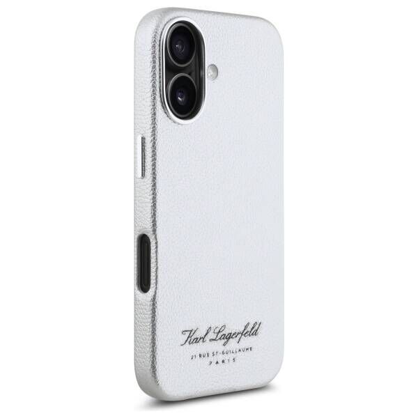 Original Case IPHONE 16 Karl Lagerfeld Hardcase Hotel RSG (KLHCP16SPGWCMKHG) gray 3666339319489