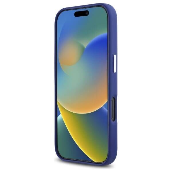 Original Case IPHONE 16 PRO MAX Karl Lagerfeld Hardcase FW Metal Plate MagSafe (KLHMP16XPGMSRPB) blue 3666339318994