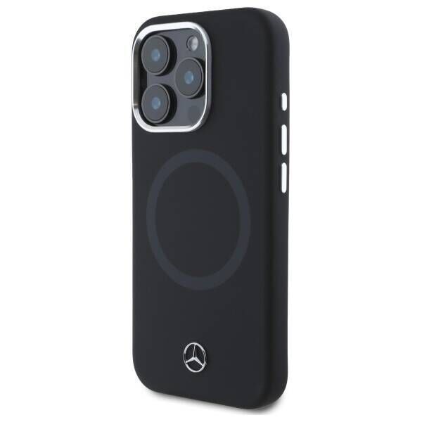 Original Case IPHONE 16 PRO MAX Mercedes Hardcase Silicone Tonal Logo MagSafe (MEHMP16X23SUTTK) black 3666339326913