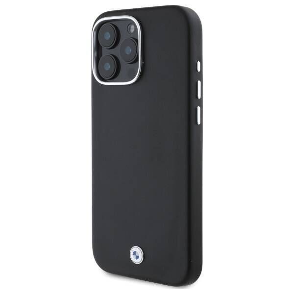 Original Case IPHONE 16 PRO BMW Hardcase Signature Full Wrapped Metal MagSafe (BMHMP16L23PUFWK) black 3666339323660