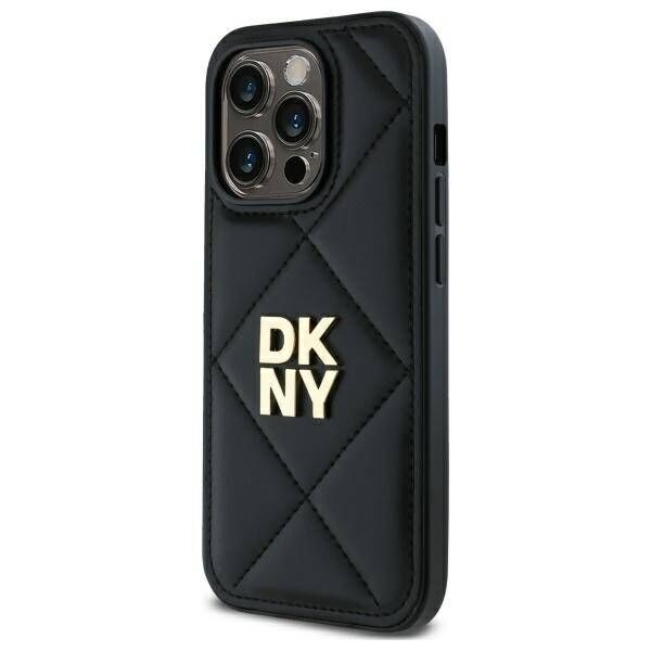 Original Case IPHONE 14 PRO MAX DKNY Quilted Stack Logo (DKHCP14XPQDSLK) black 3666339260941
