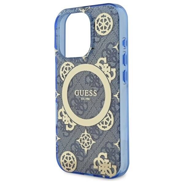 Original Case IPHONE 16 PRO MAX Guess Hardcase IML Peony On 4G Background MagSafe (GUHMP16XH4PYEEB) blue 3666339300234