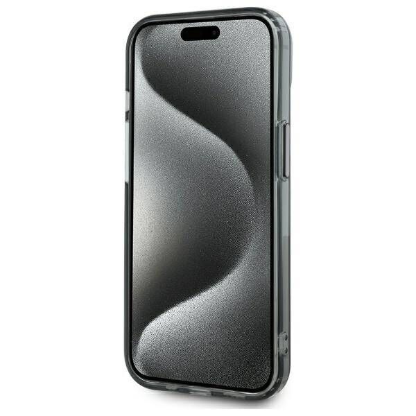Original Case IPHONE 15 Karl Lagerfeld Hardcase IML Metal Karl Head MagSafe (KLHMP15SHLSKIK) black 3666339284466