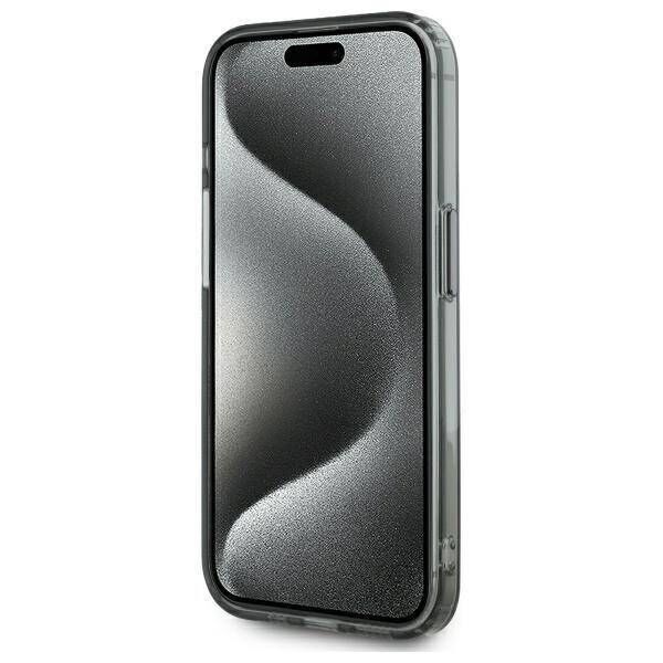 Original Case IPHONE 15 PRO MAX Karl Lagerfeld Hardcase IML Metal Karl&Choupette Head MagSafe (KLHMP15XHLSKCK) black 3666339284770