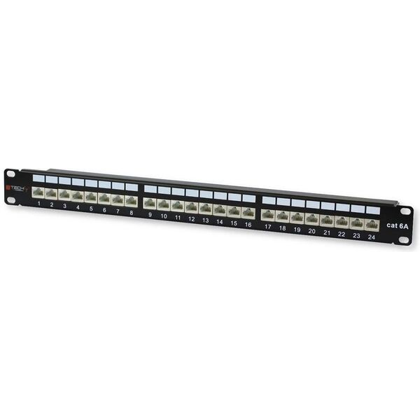 Techly Patch panel 19" 1U 24x RJ-45 Cat.6A STP (022908)