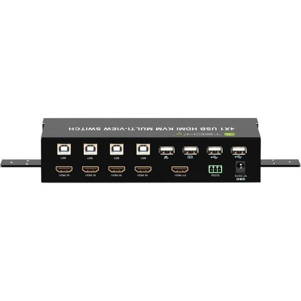 Przełącznik Techly TECHLY PRZEŁĄCZNIK KVM HDMI/USB 4X1 MULTIVIEWER 4W (108255) - KVVTHLPRZ0004