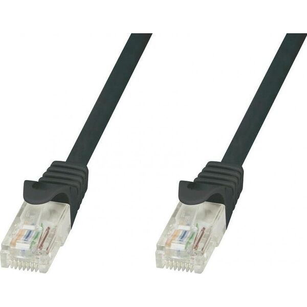 Techly Techly Patch cord Cat5e UTP 0,25m czarny