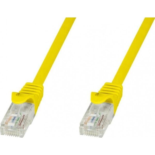 Techly Techly Patch cord Cat5e UTP 0,5m żółty CCA