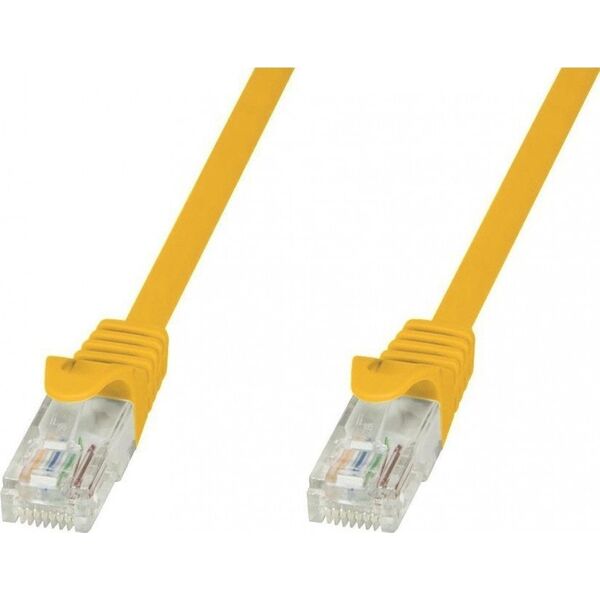 Techly Techly ICOC CCA5U-010-YET kabel sieciowy Żółty 1 m Cat5e U/UTP (UTP)