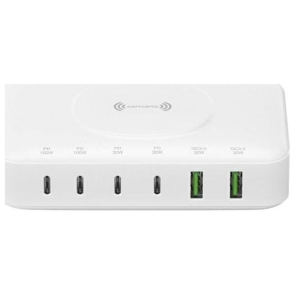Ładowarka 4smarts 4smarts 7in1 GaN Ladestation 100W Wireless Charger, weiß