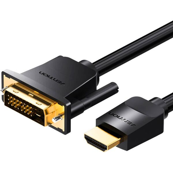 Adapter AV Vention Vention ABFBH adapter kablowy 2 m HDMI Typu A (Standard) DVI-D Czarny