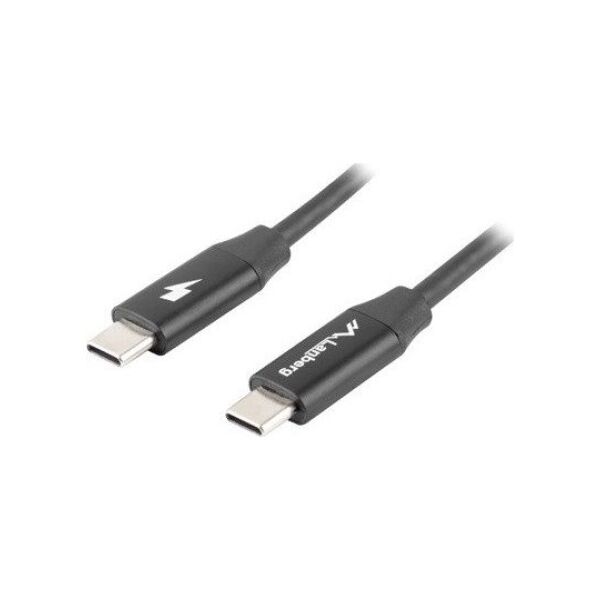 Kabel USB Lanberg USB-A - USB-C 0.5 m Czarny (CA-CMCM-40CU-0005-BK)