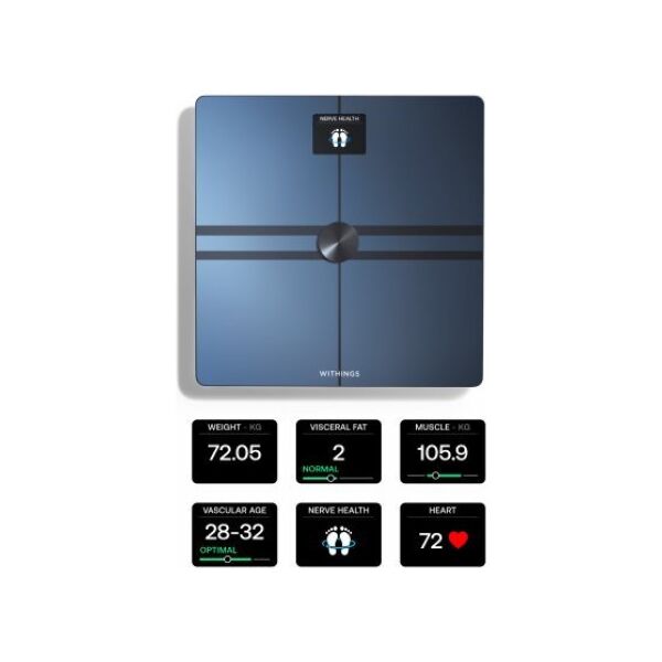 Withings Withings Body Comp - waga z analizą masy ciała oraz pomiarem tętna. Wyrób medyczny (black)