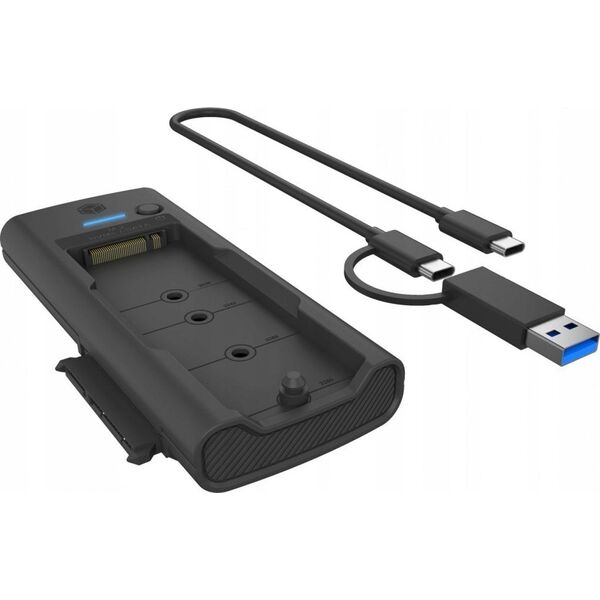 Stacja dokująca Icy Box Stacja dokujšca IB-180MS-C31 SSD Docking 1x 2,5'/3,5' & 1x M.2 PCIe NVMena USB 3.2 Gen 2 10 Gbit/s