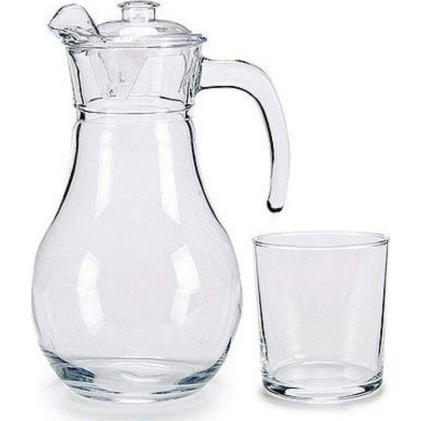 Vivalto Zestaw kieliszków Vivalto Dzbanek 5 pcs Przezroczysty Szkło 4 x (40 cl) / 1 x (1,8 l)