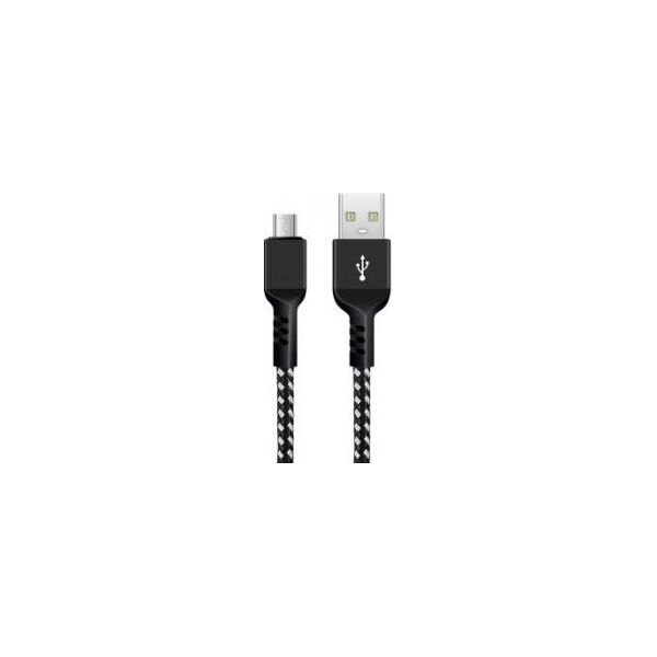 Kabel USB Maclean USB-A - microUSB 1 m Czarny (MCE473)