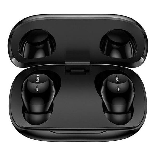 Słuchawki Awei AWEI słuchawki Bluetooth 5.4 T20 ENC TWS + stacja dokująca czarny/black
