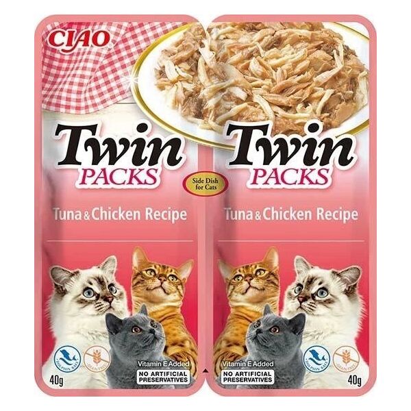 Inaba Foods Inaba Ciao Przysmak Dla Kota Tuńczyk Kruczak 2x40g