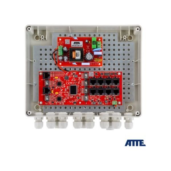 Switch Atte SWITCH ZEWNĘTRZNY 8-PORTOWY POE DO 8 KAMER IP ATTE IP-8-20-L2