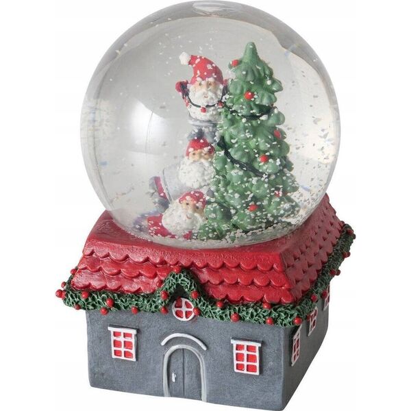 Χριστουγεννιάτικη διακόσμηση Boltze Snow globe με σπίτι MONTI, Ø10 cm 14165518 5902973444025