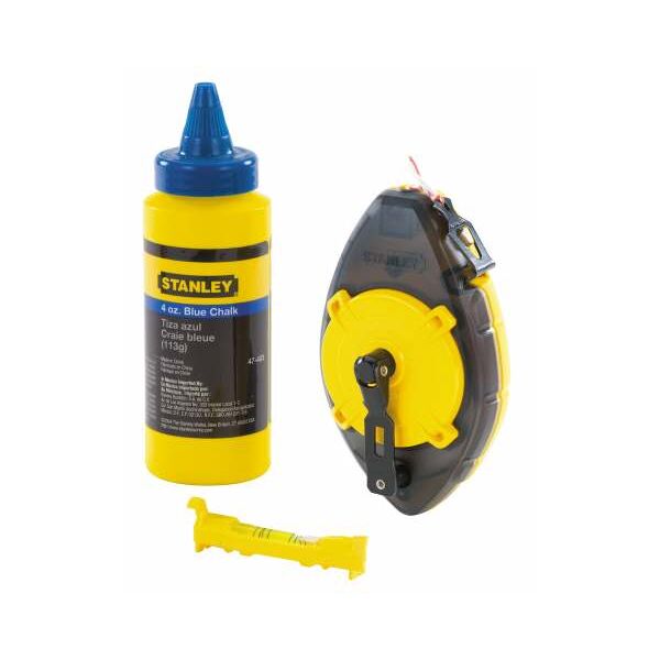 Stanley Sznur traserski PowerWinder 30m + kreda 115g + poziomica sznurkowa (47-465)
