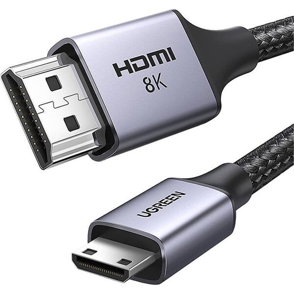 Kabel Ugreen HDMI Mini - HDMI 1m czarny (15514)
