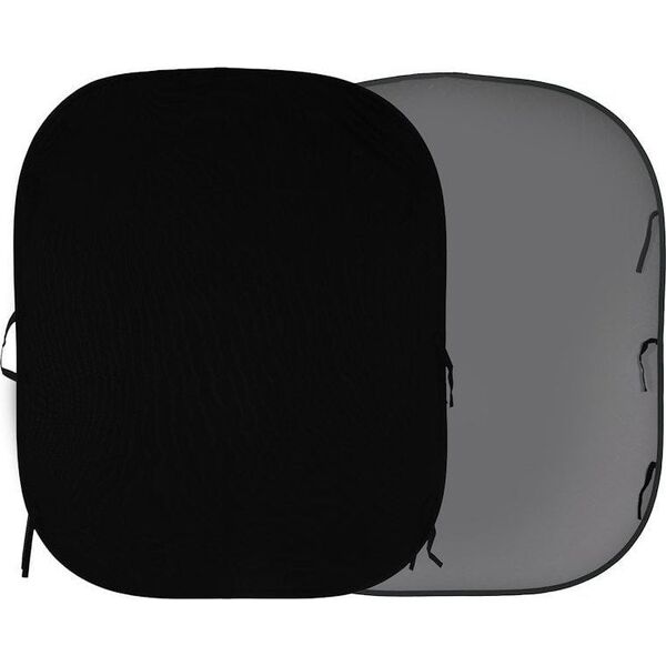 Lastolite Tło składane Lastolite PlainColours Czarno/Szare 1,8 x 2,15m
