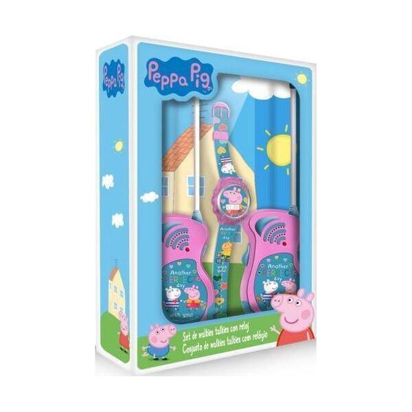 Kids Euroswan Zestaw Walkie talkie z zegarkiem cyfrowym Świnka Peppa. Peppa Pig PP17047 Kids Euroswan