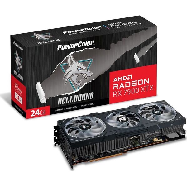 Karta graficzna Power Color Radeon RX 7900 XTX Hellhound 24GB GDDR6 (RX 7900 XTX 24G-L/OC)