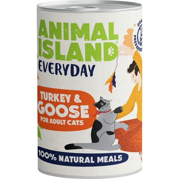 Animal Island ANIMAL ISLAND Indyk i gęś - Karma mokra dla kotów - 400g