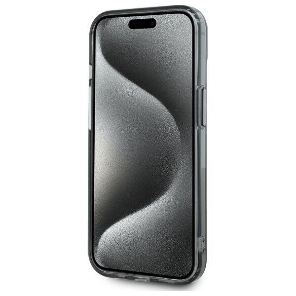 Karl Lagerfeld HC MagSafe IML Metal K. Head case for iPhone 15 6,1&quot; black 3666339284466