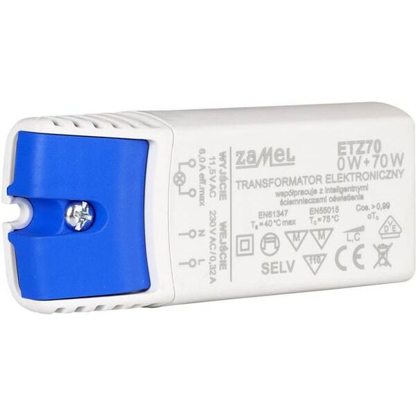 Zamel Transformator elektroniczny 230/11,5V 0-70W ETZ70 (LDX10000043)