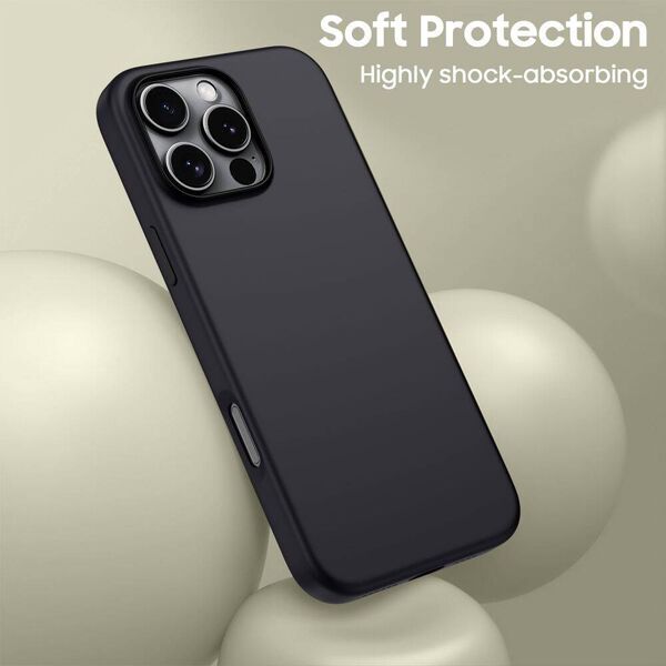 Case IPHONE 16 PRO MAX Tech-Protect Silicone MagSafe Matte black 5906302311774