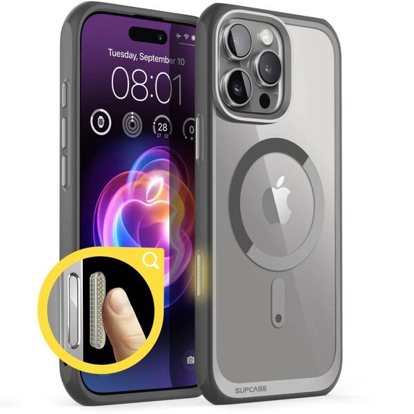 Case IPHONE 16 PRO MAX SupCase UB Mag MagSafe gray 843439150867