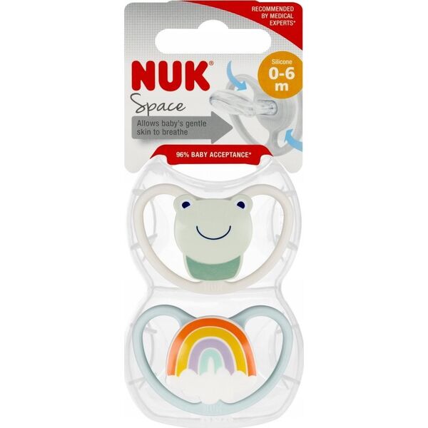 NUK NUK SMOCZEK USP 2EL 0-6 SIL SPAC N/B 10730313 A6