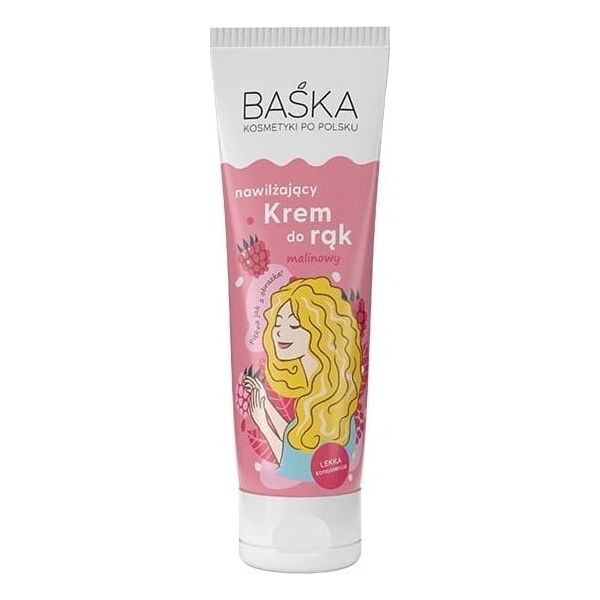 Solverx BAŚKA Krem do rąk nawilżający malinowy 100 ml
